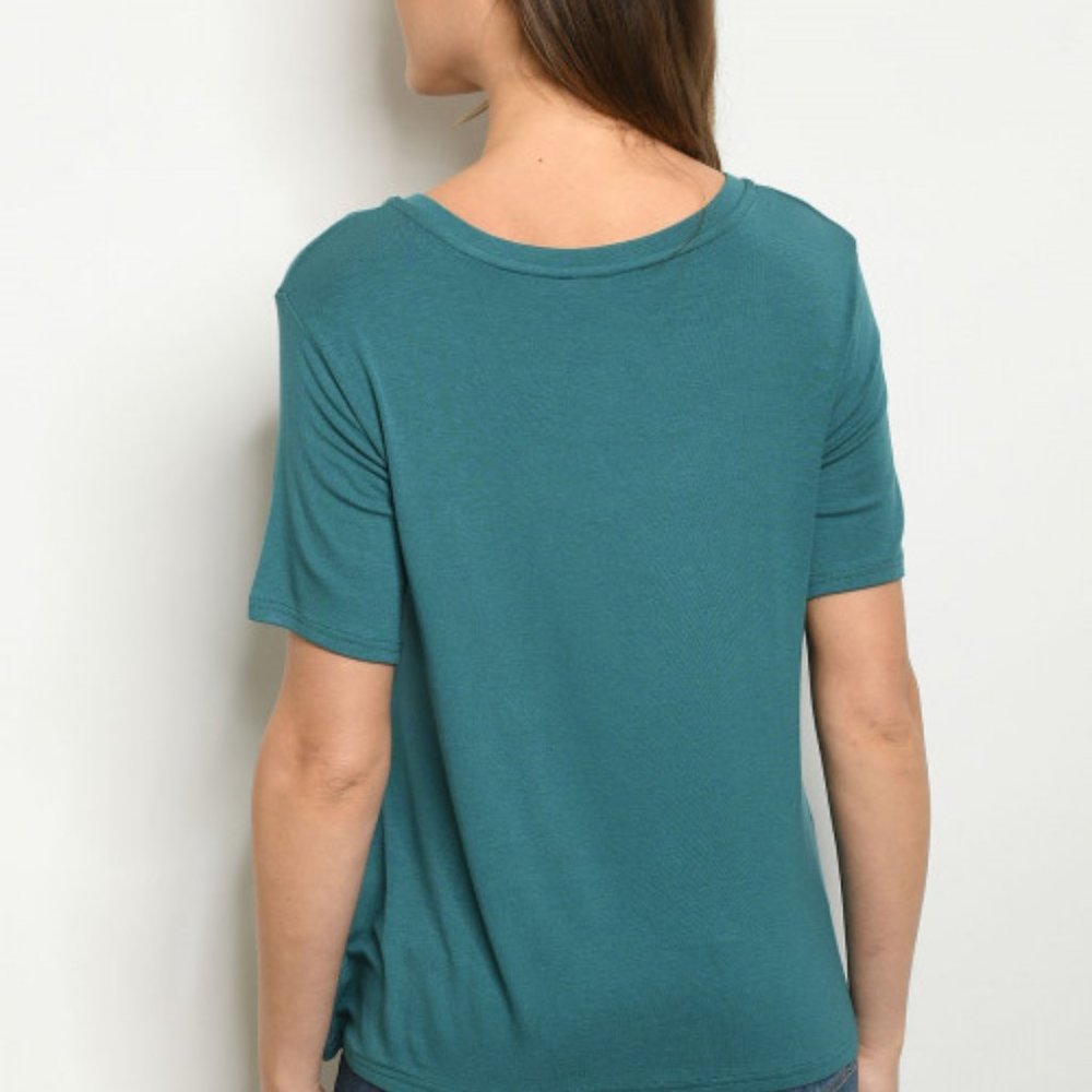 Teal Tee top - Picture 2 of 4
